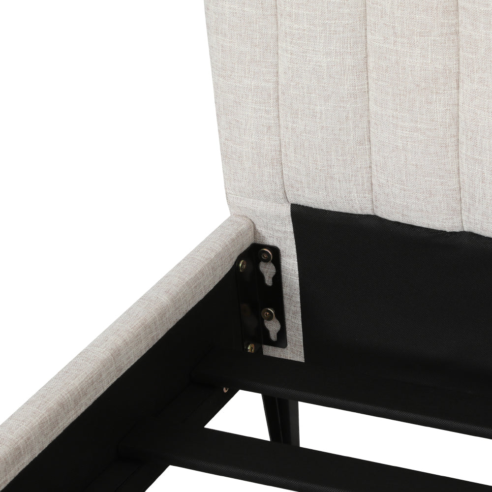 Marlook Bed Frame Queen Size Beige AMMY