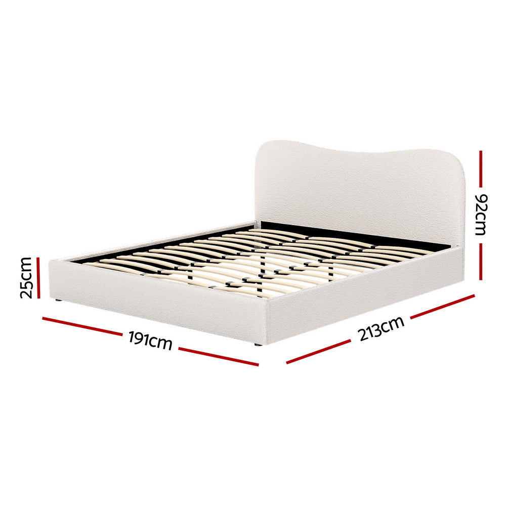 Marlook Bed Frame King Size Boucle DARA