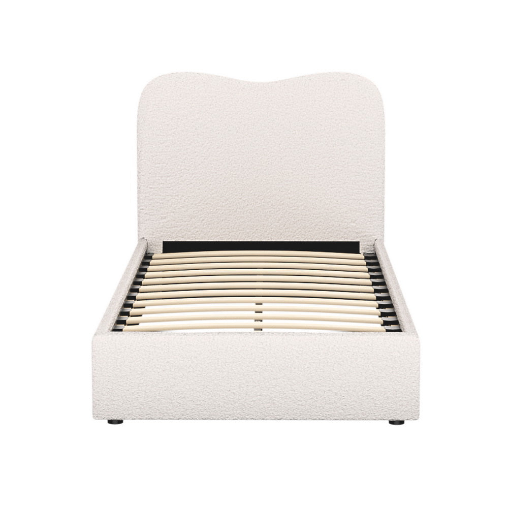Marlook Bed Frame Single Size Boucle DARA
