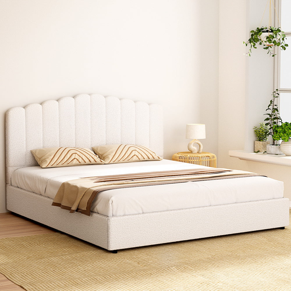 Marlook Bed Frame King Size Boucle FION