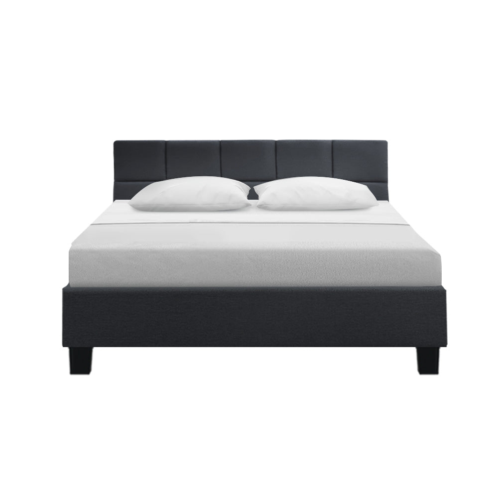 Marlook Bed Frame Queen Size Charcoal TINO
