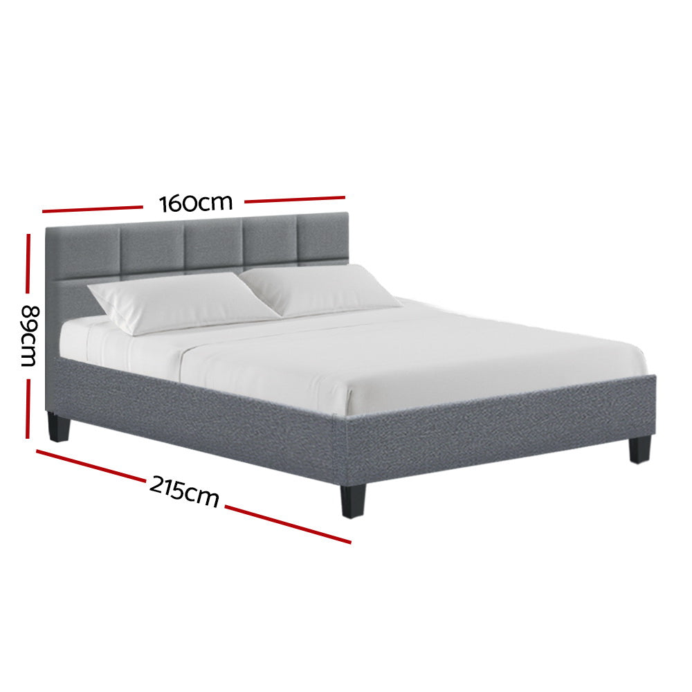 Marlook Bed Frame Queen Size Grey TINO
