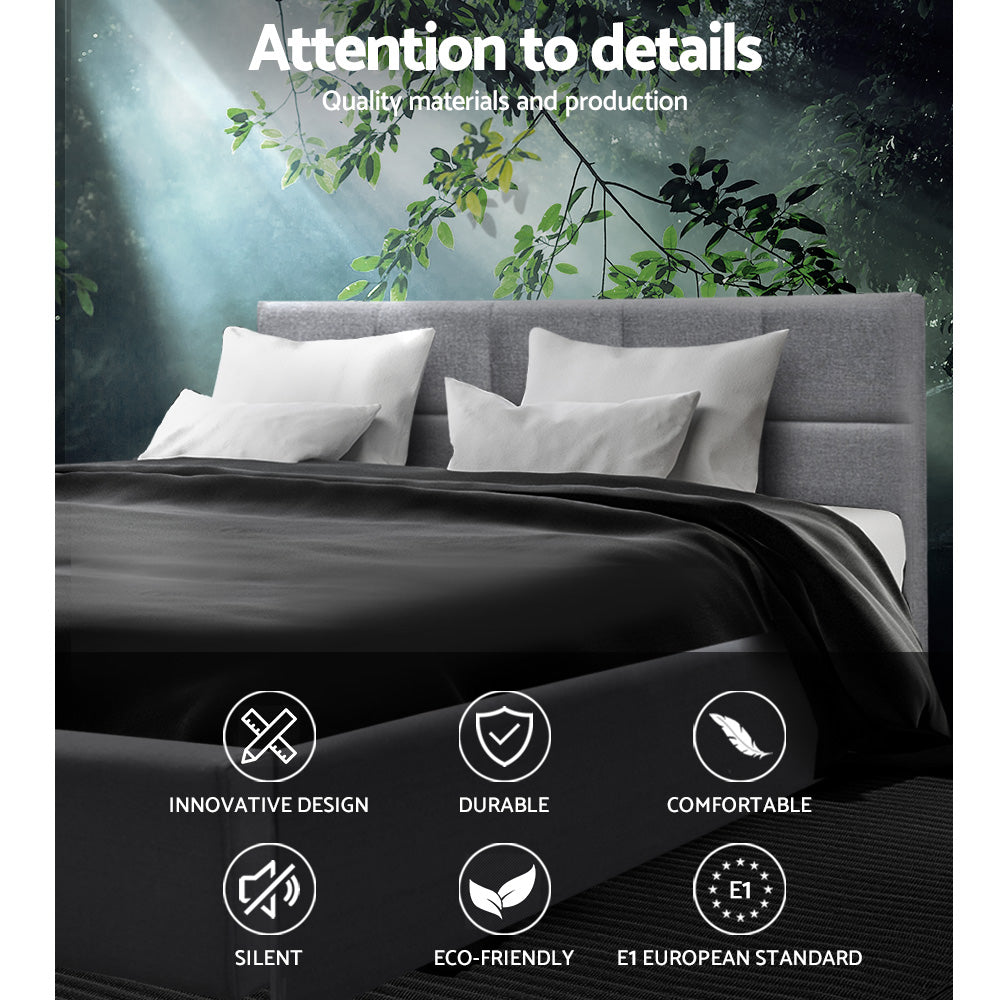 Marlook Bed Frame Queen Size Grey TINO