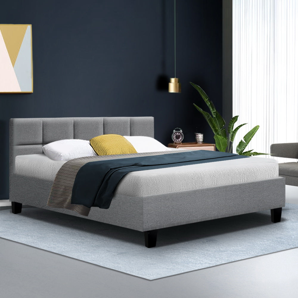 Marlook Bed Frame Queen Size Grey TINO