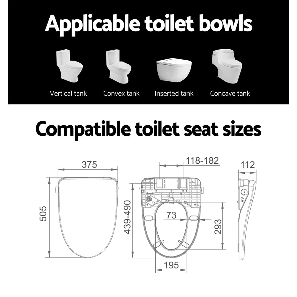 Marlook Bidet Electric Toilet Seat Cover Remote Control