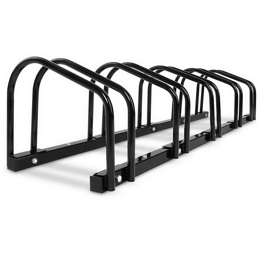 Marlook 5 Bike Stand Rack Bicycle Storage Floor Parking Holder Cycling Black