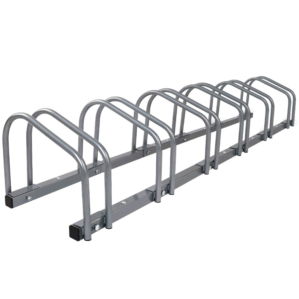 Marlook 6 Bike Stand Rack Bicycle Storage Floor Parking Holder Cycling Silver