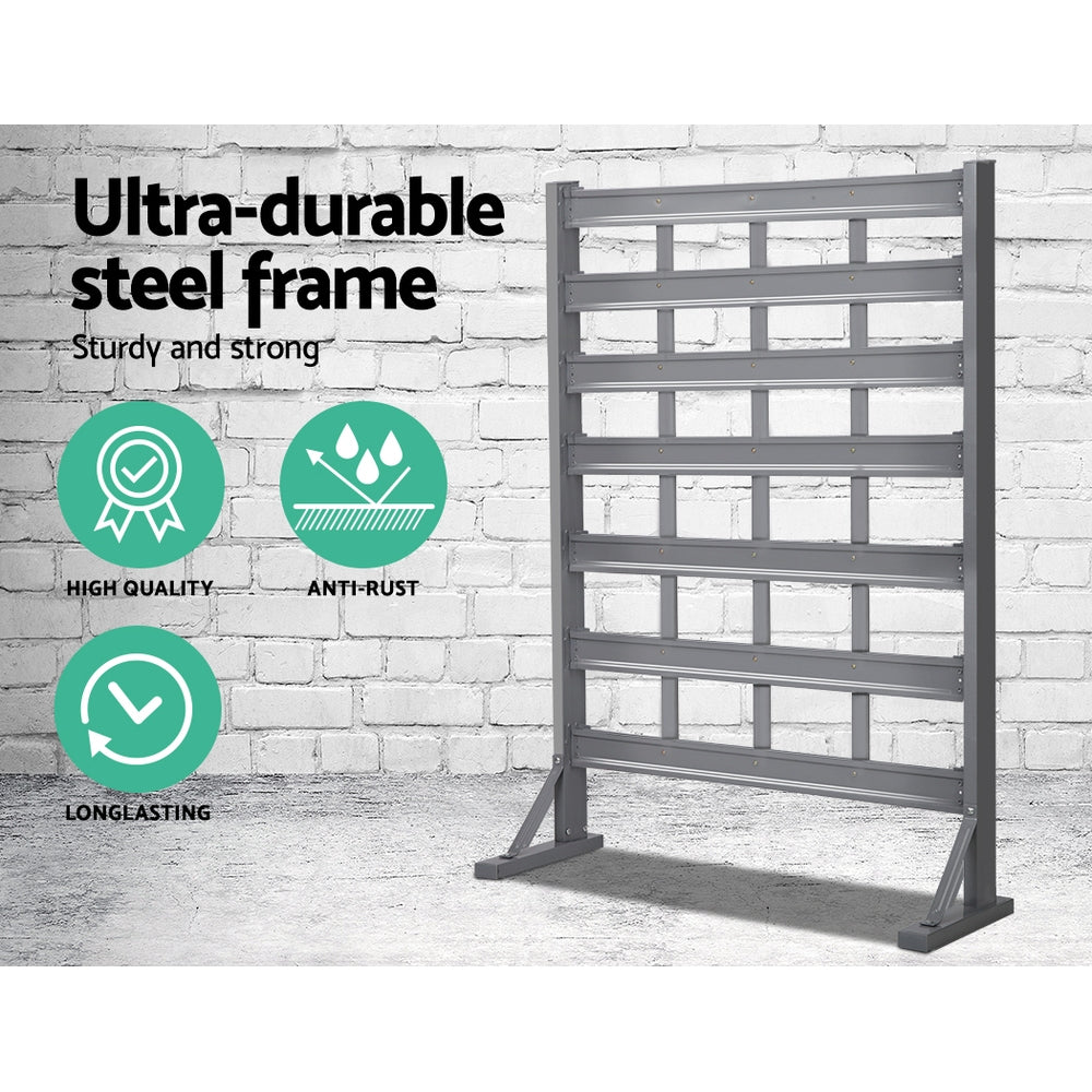 Marlook 47 Storage Bin Rack Wall Mounted Steel Stand