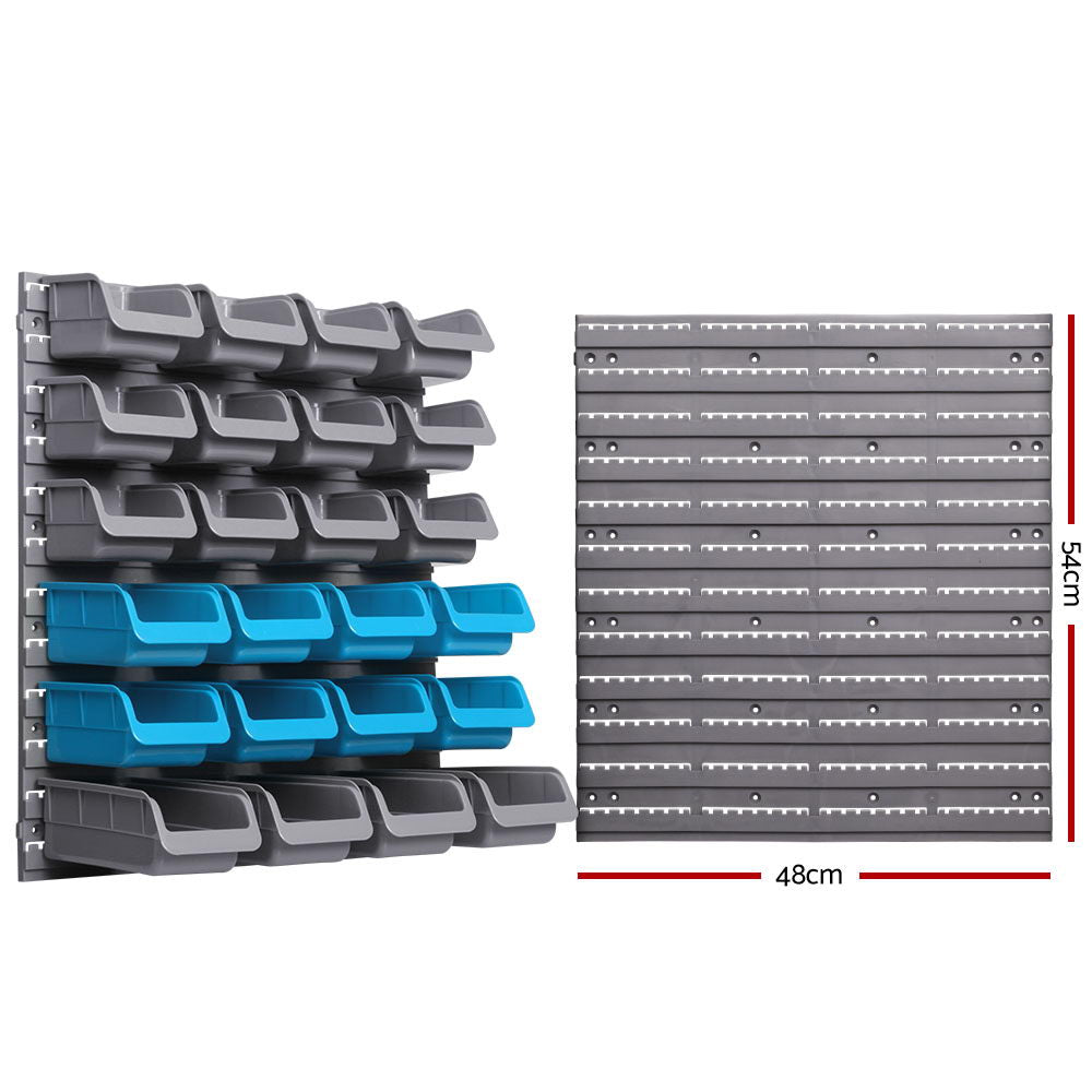 Marlook 88 Storage Bin Rack Wall Mounted