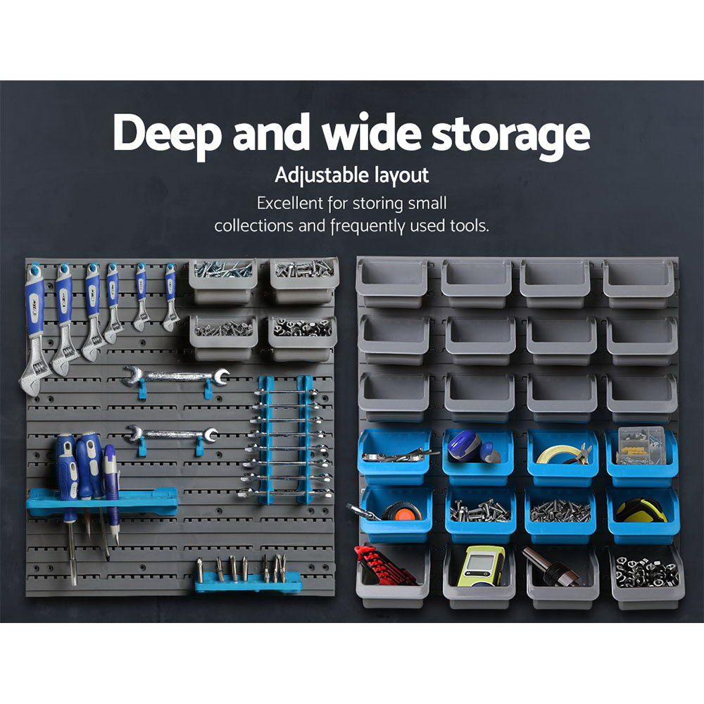 Marlook 88 Storage Bin Rack Wall Mounted