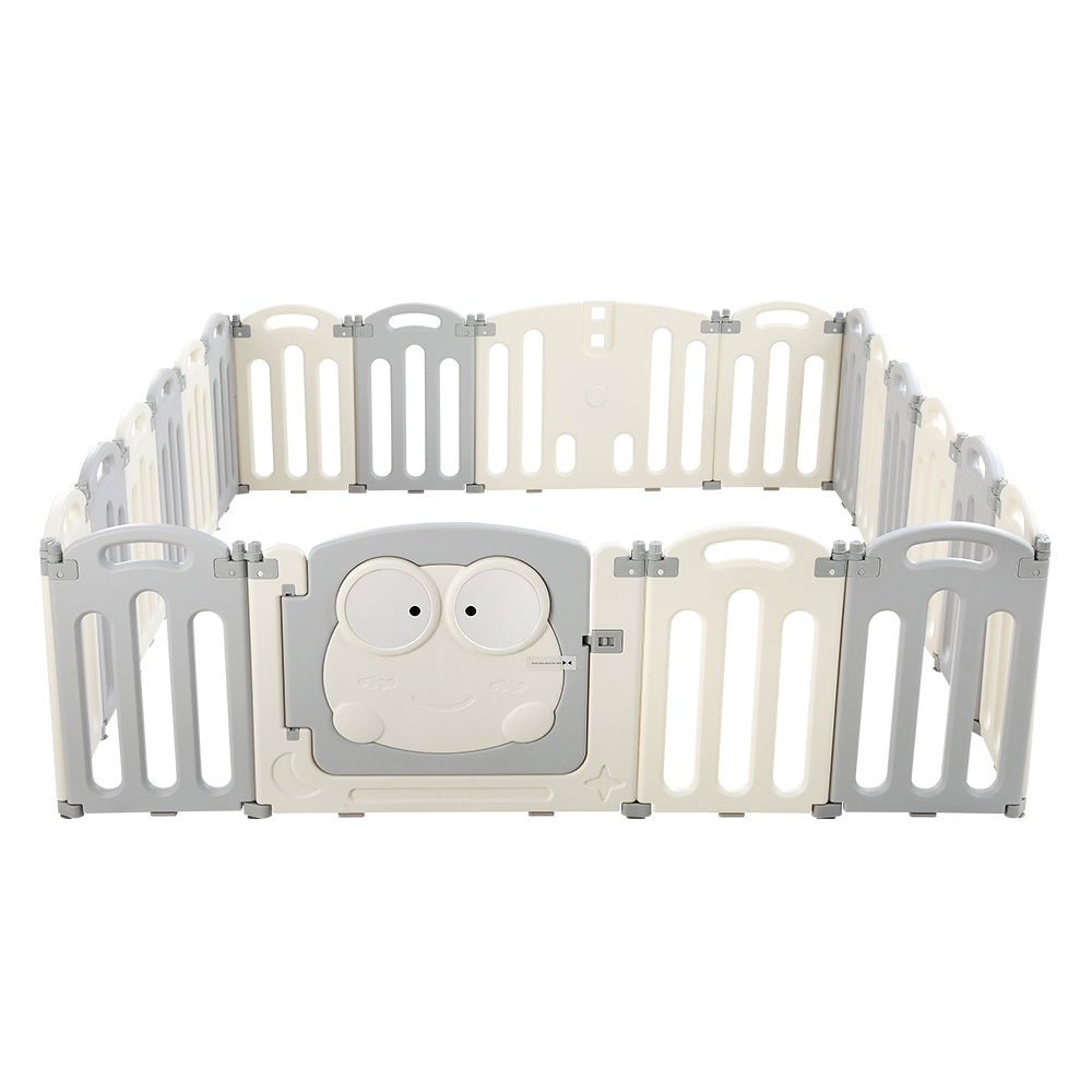 Marlook Baby Playpen 20 Panels Foldable Toddler Fence Safety Play Activity Centre