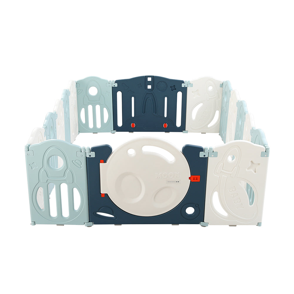 Marlook Baby Playpen 16 Panels Foldable Toddler Fence Safety Play Activity Barrier