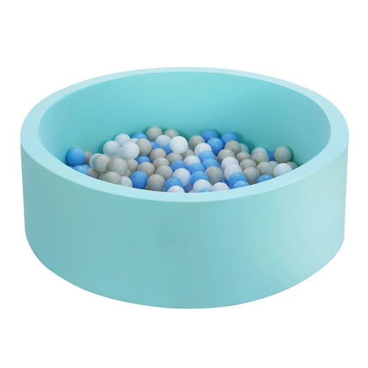 Marlook Kids Ball Pit 90x30cm Ocean Foam Play Pool Barrier Toys Children Blue