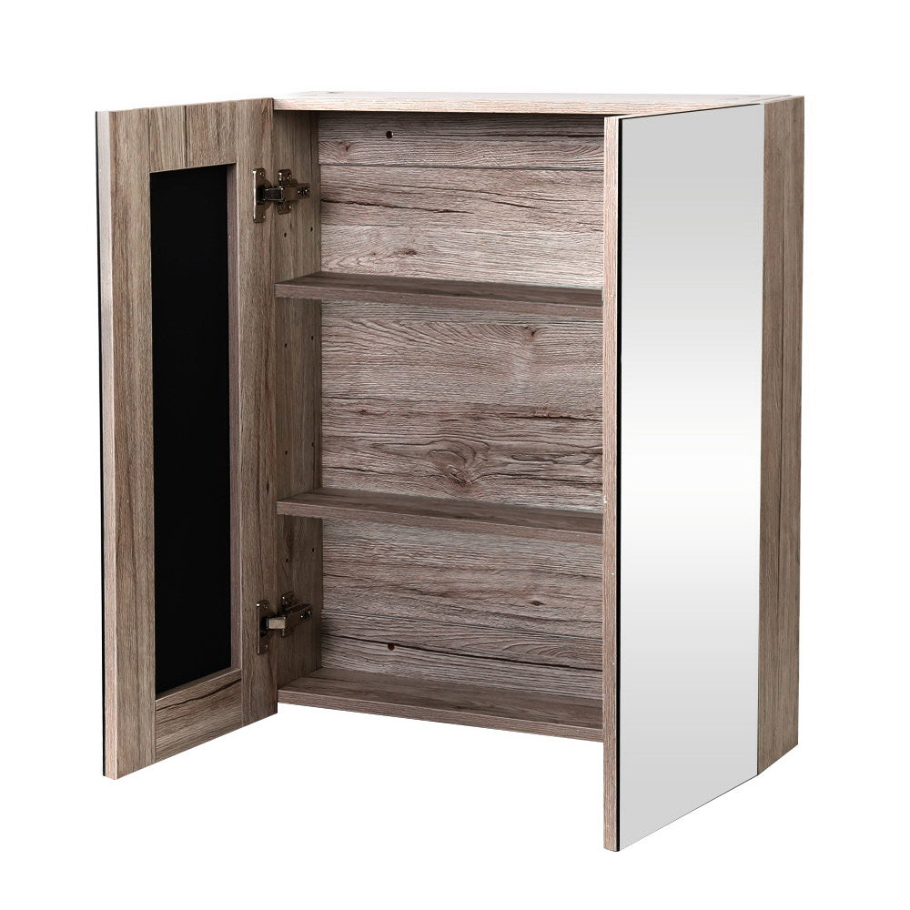 Marlook Bathroom Mirror Cabinet 600x720mm Oak