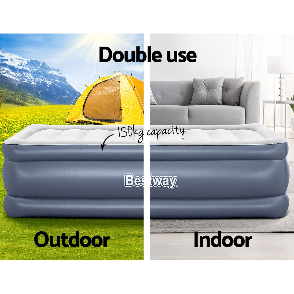 Marlook Mattress Air Bed Single Size 51CM Inflatable Camping Beds Home Outdoor