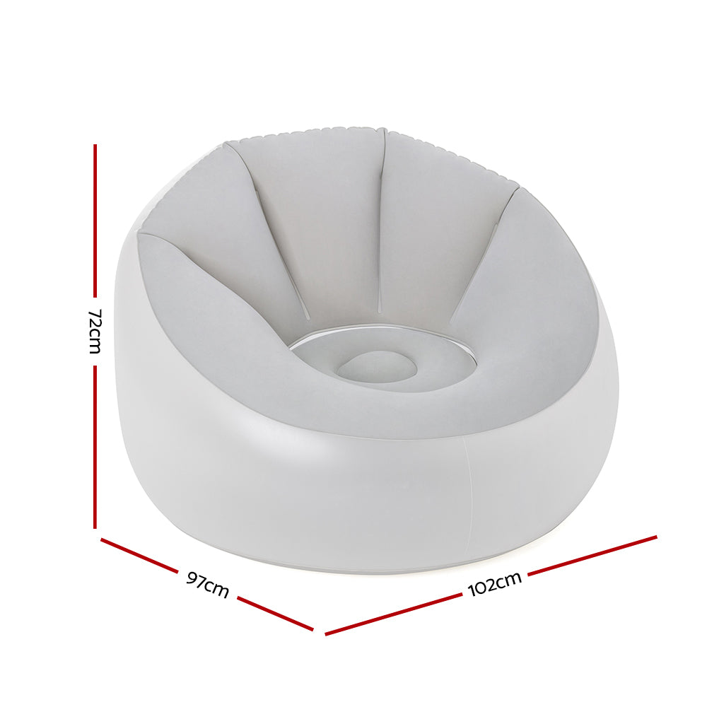 Marlook Inflatable Air Chair Sofa Lounge Seat LED Light