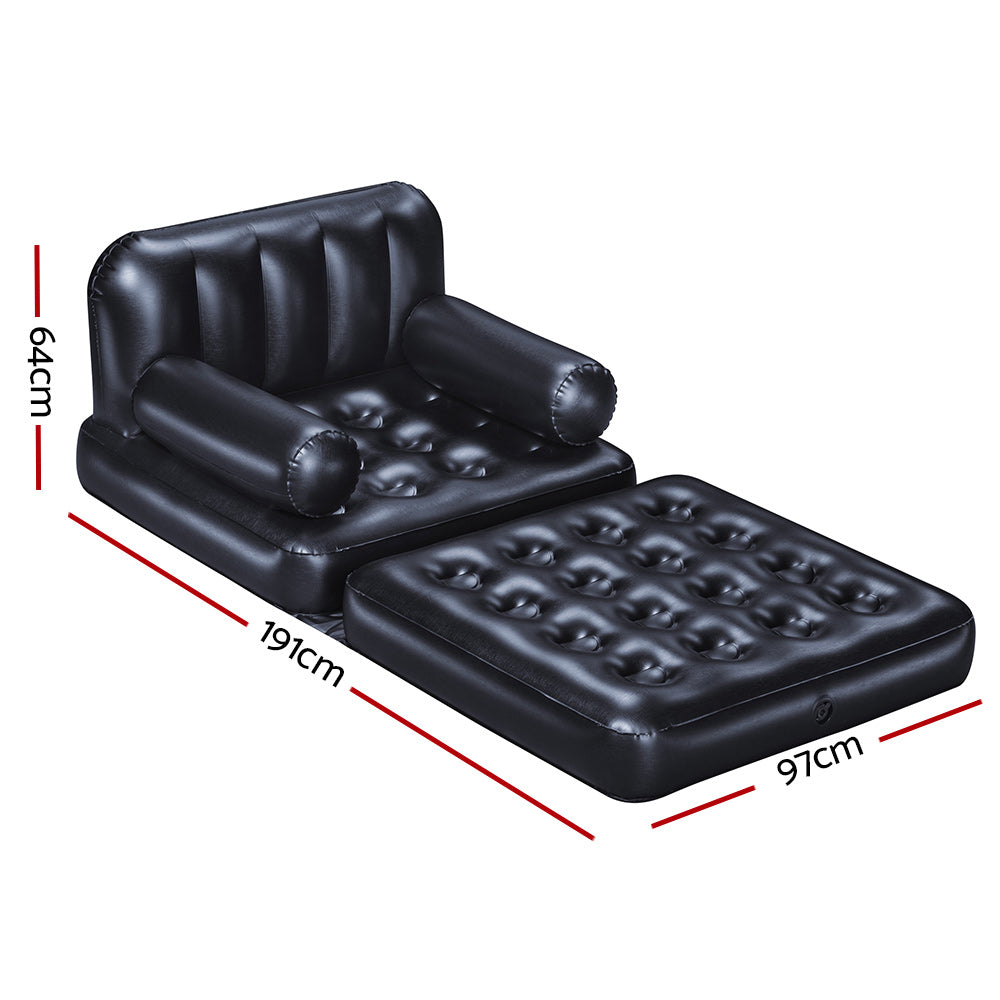 Marlook Inflatable Air Chair Seat Lounge Couch Lazy Sofa Blow Up Ottoman