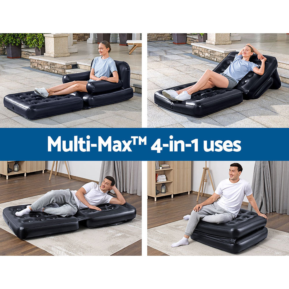 Marlook Inflatable Air Chair Seat Lounge Couch Lazy Sofa Blow Up Ottoman