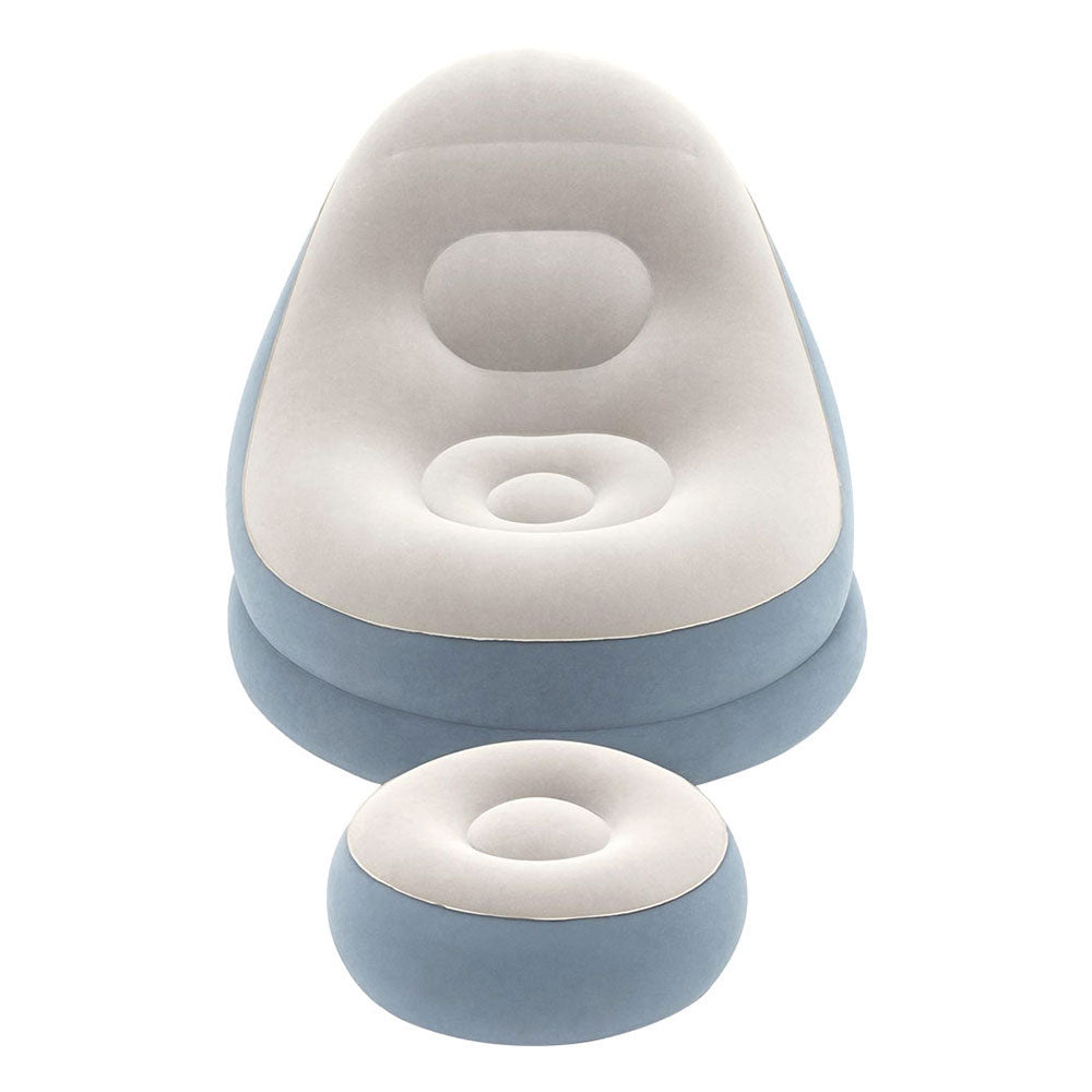 Marlook Inflatable Air Chair Seat Couch Lazy Sofa Lounge Ottoman Purple/Blue