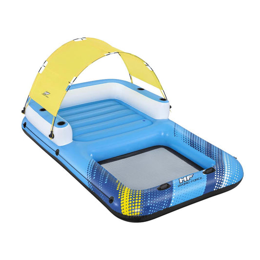 Marlook Inflatable Floating Island Float Lounger Sunshade Pool Bed 3.05Mx1.86M