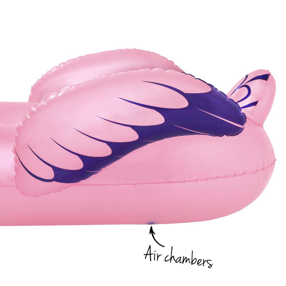 Marlook Flamingo Rider Ride On Float Floating Seat Pool Lounger 1.43Mx1.53M