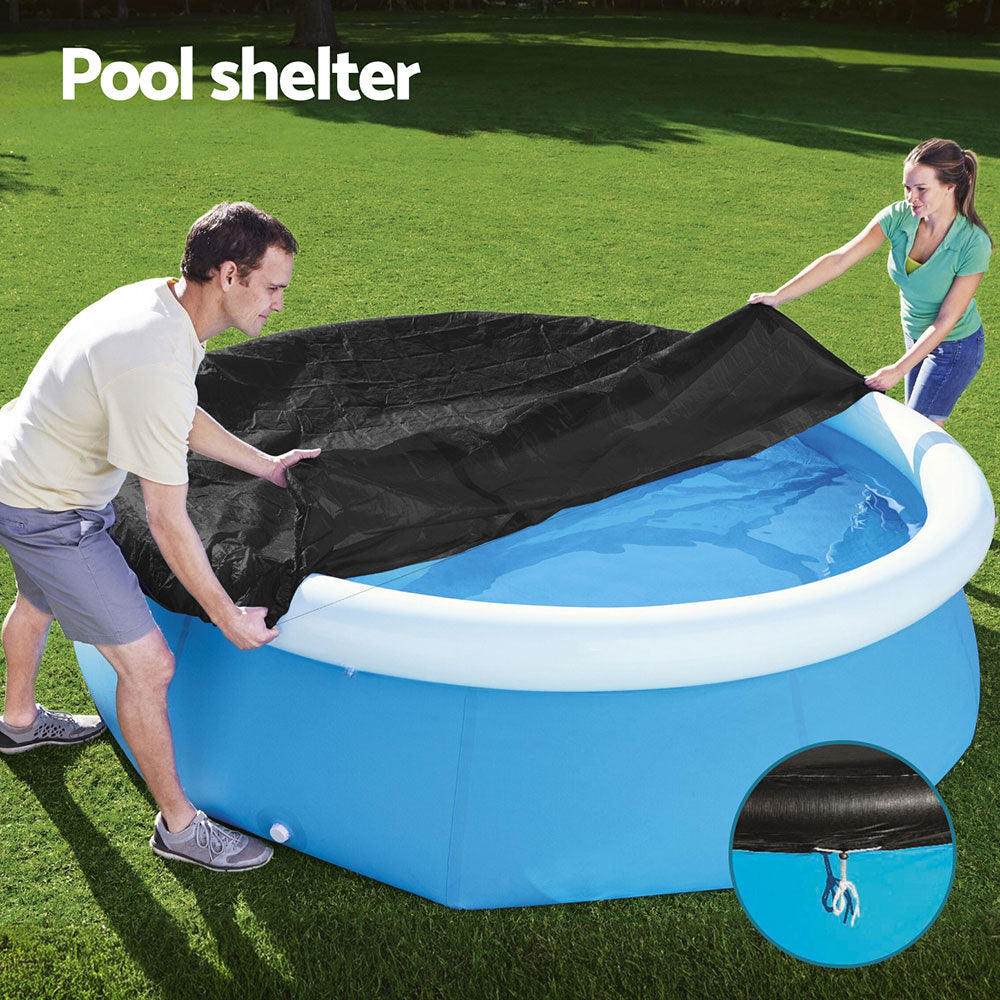 Marlook Pool Cover Fits 2.44m Above Ground Swimming Pool PVC Blanket