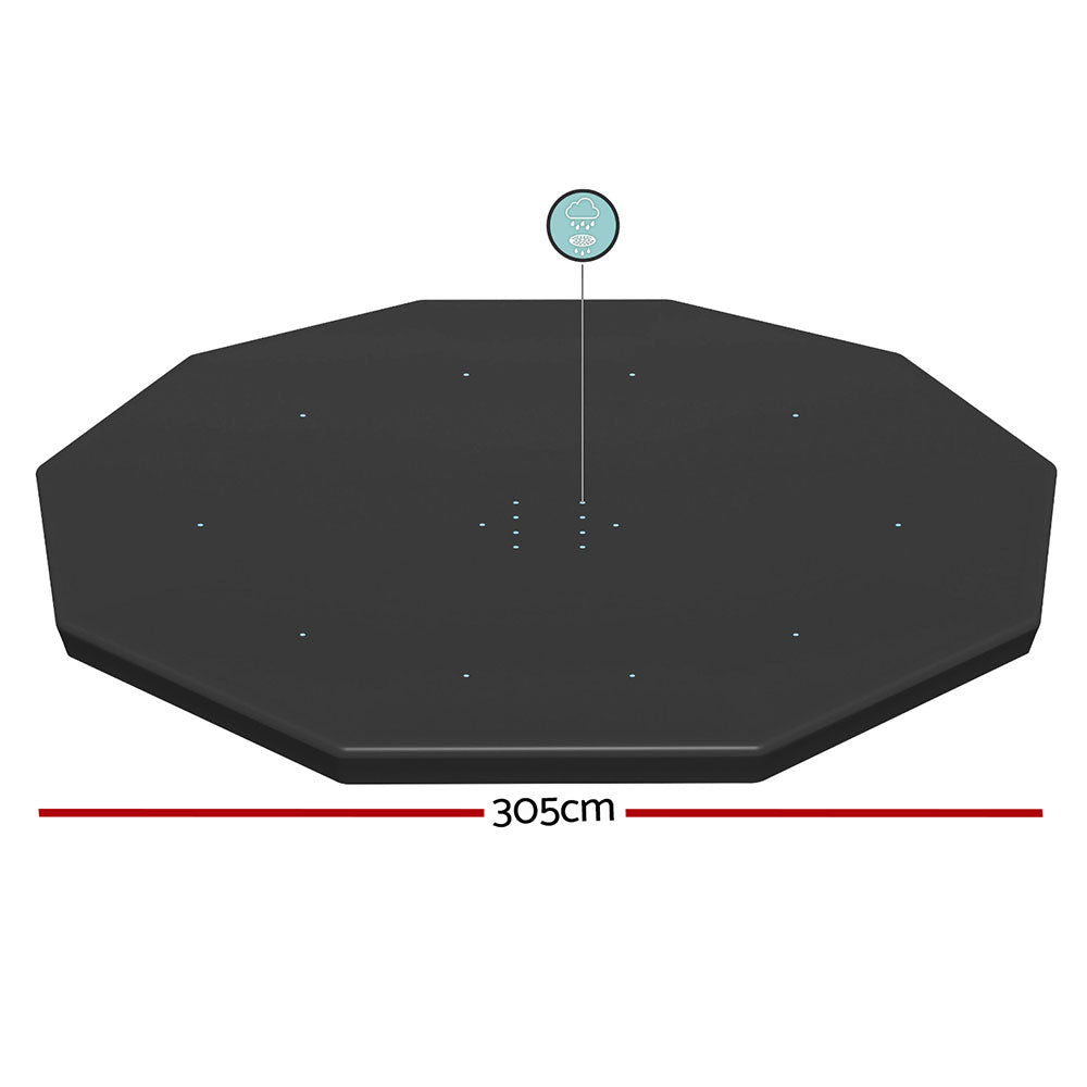 Marlook Pool Cover Fits 3.05m Round Above Ground Swimming Pool PVC Blanket