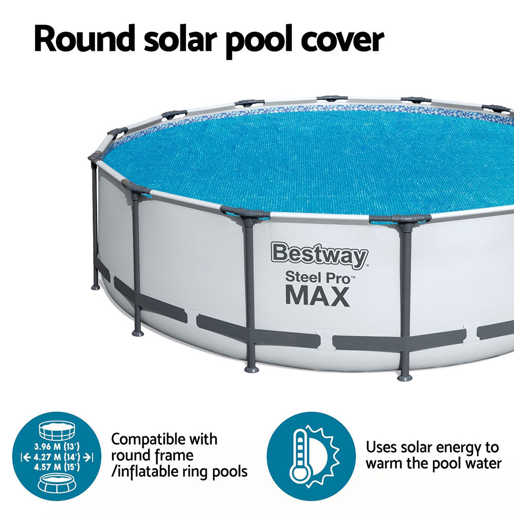 Marlook Pool Cover Solar Fits 4.17m Round Above Ground Swimming Pool Blanket