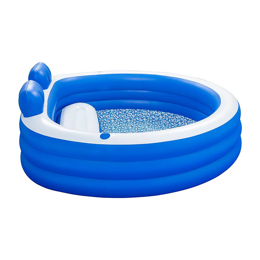 Marlook Kids Inflatable Pool Above Ground Pools Bench Seat Cup Holder 231x219cm