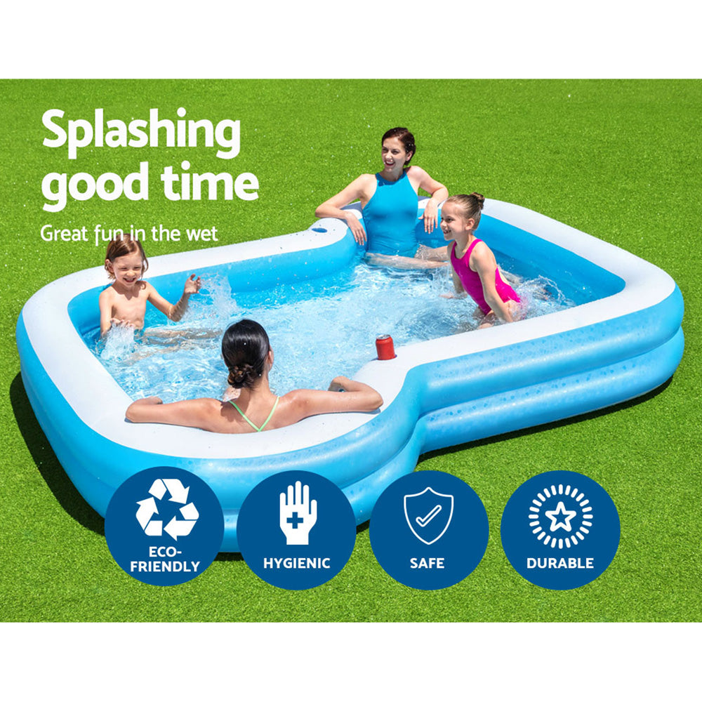 Marlook Kids Pool 305x274x46cm Inflatable Above Ground Swimming Pools 1207L