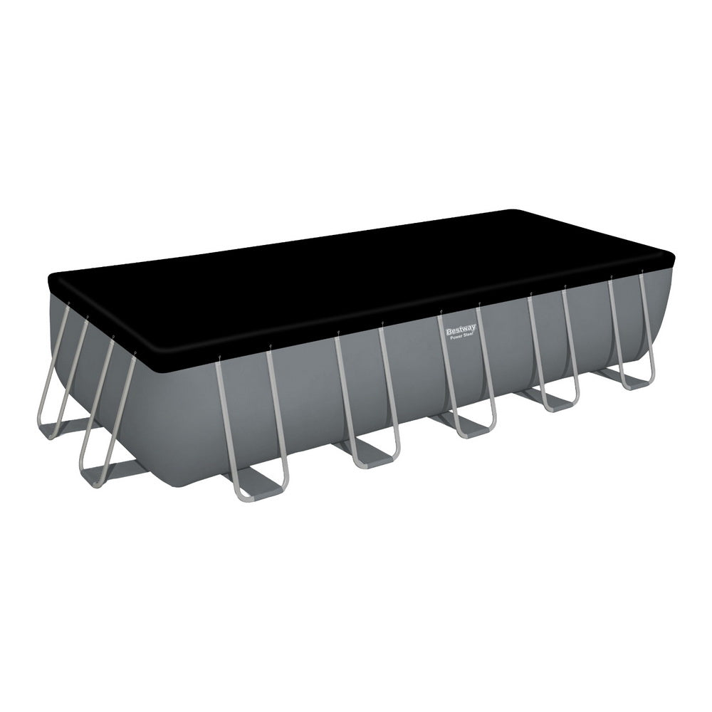 Marlook Swimming Pool 640x274x132cm Steel Frame Above Ground Pools Filter Pump Ladder 19281L