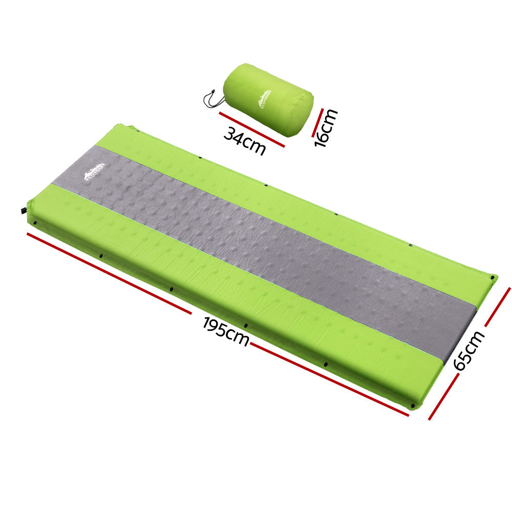 Marlook Self Inflating Mattress Camping Sleeping Mat Air Bed Pad Single Green