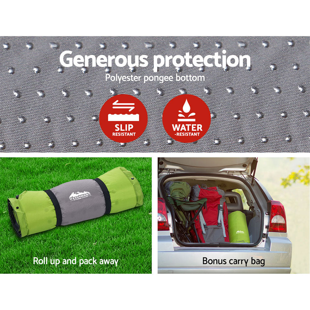 Marlook Self Inflating Mattress Camping Sleeping Mat Air Bed Pad Single Green