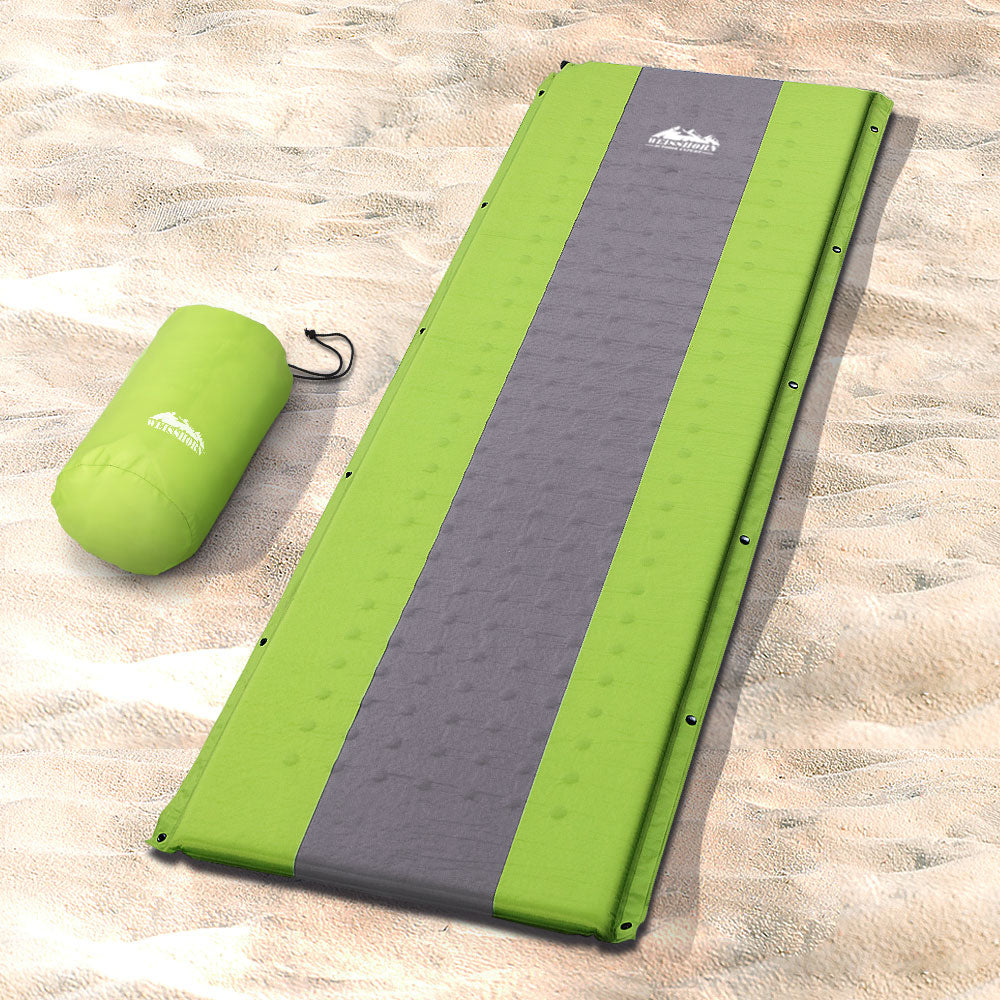 Marlook Self Inflating Mattress Camping Sleeping Mat Air Bed Pad Single Green