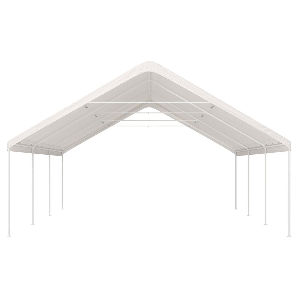 Marlook Carports 6x6m Carport Kits Steel Shelter Gazebo Canopy Garage Portable Garden Shed