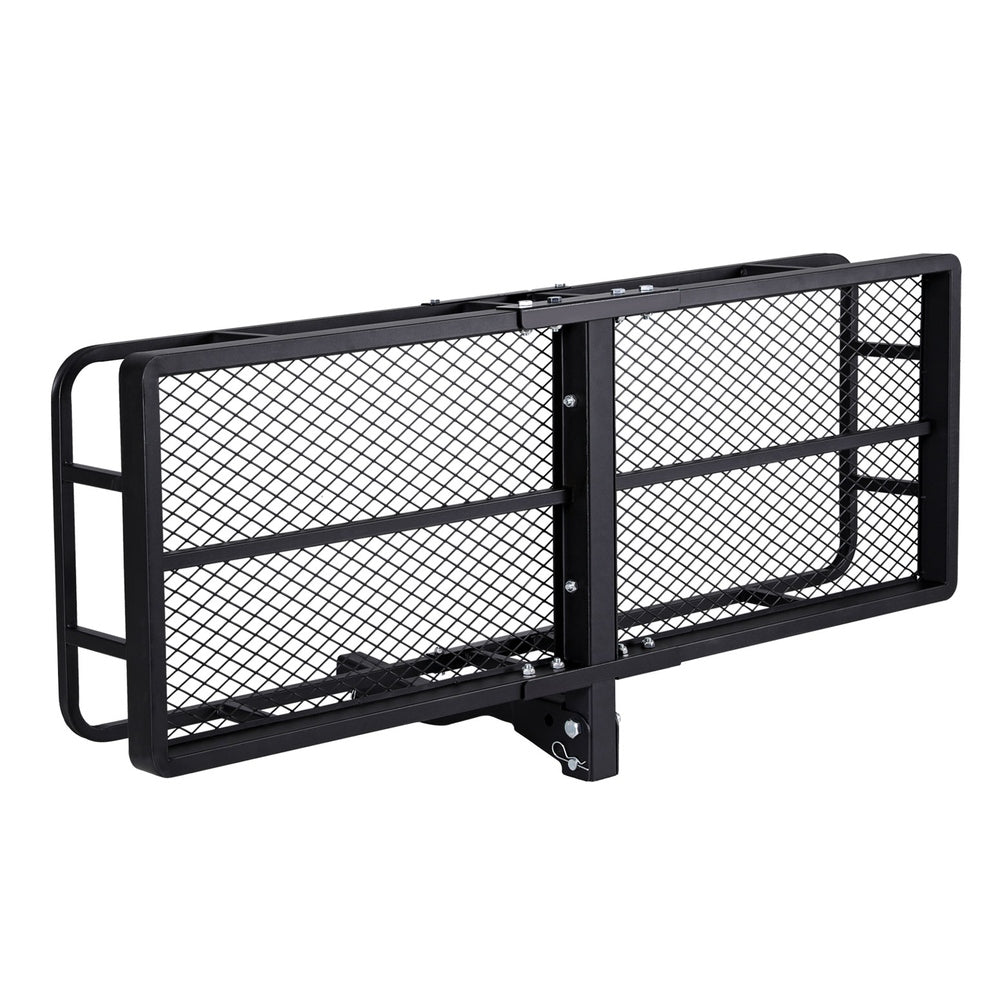 Marlook Universal Car Roof Rack Foldable Hitch Basket Cargo Carrier 152cm Black