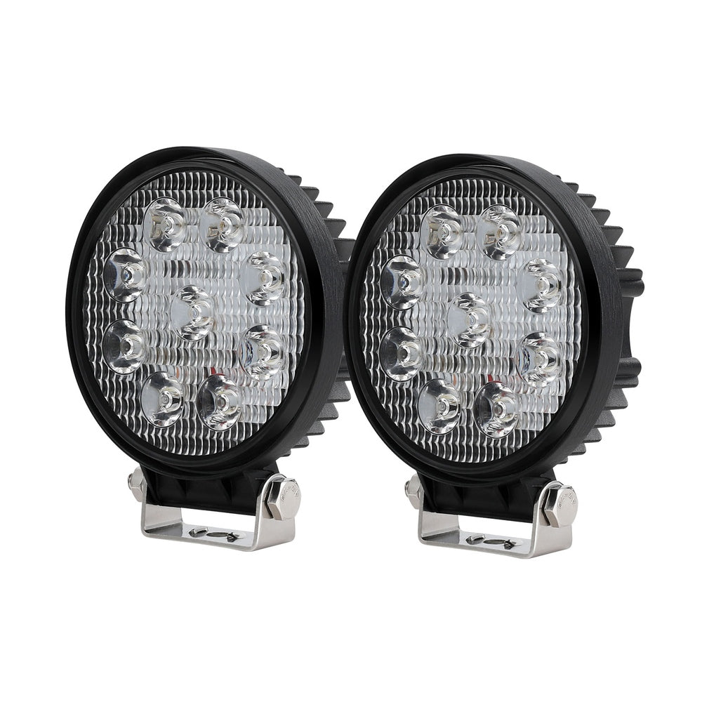 Marlook Pair LED Driving Lights 4.5 Inch Flood Spot Lights Car Truck SUV 12V 24V