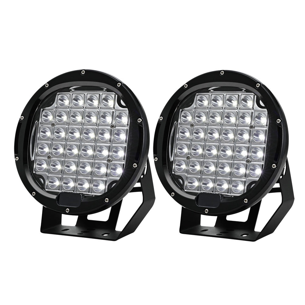 Marlook Pair LED Driving Lights 9 Inch Flood Spot Lights Car Truck SUV 12V 24V