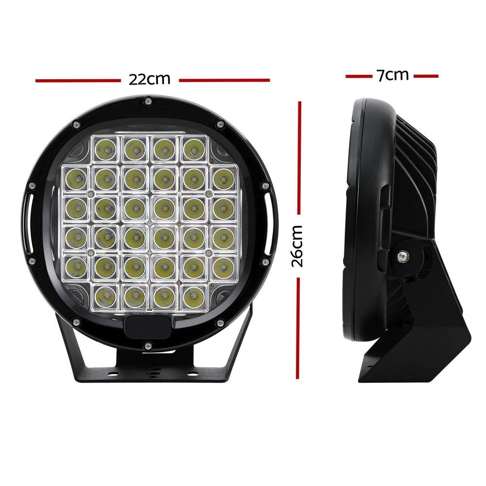 Marlook Pair LED Driving Lights 9 Inch Flood Spot Lights Car Truck SUV 12V 24V
