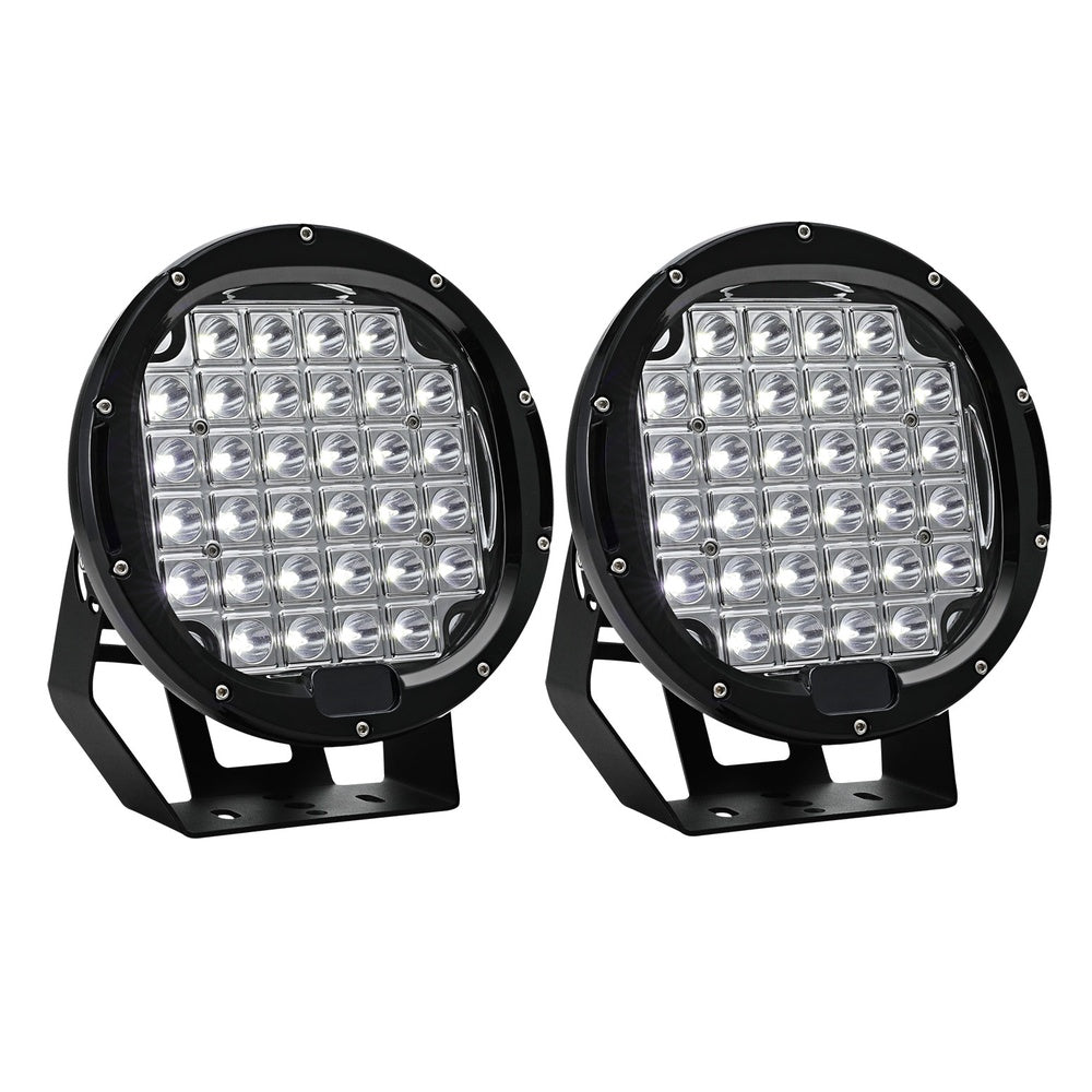 Marlook Pair LED Driving Lights 9 Inch Flood Spot Lights Car Truck SUV 12V 24V