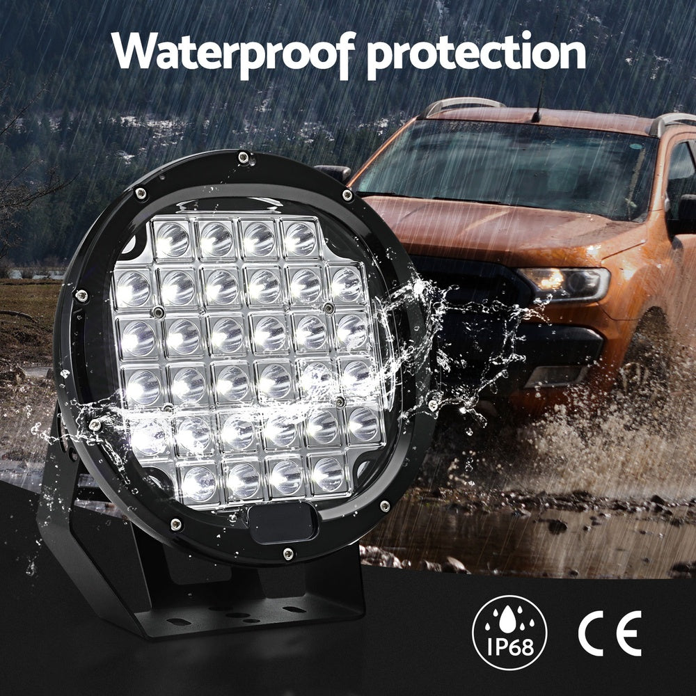 Marlook Pair LED Driving Lights 9 Inch Flood Spot Lights Car Truck SUV 12V 24V