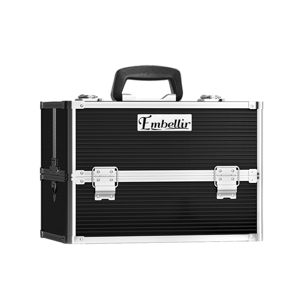Marlook Portable Cosmetic Beauty Makeup Case- Black