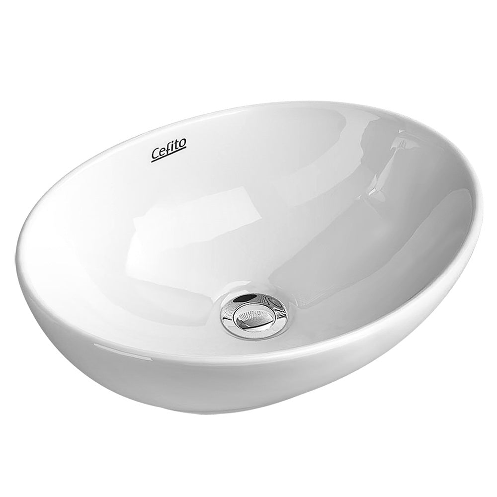 Marlook Bathroom Basin Ceramic Vanity Sink Hand Wash Bowl 41x34cm