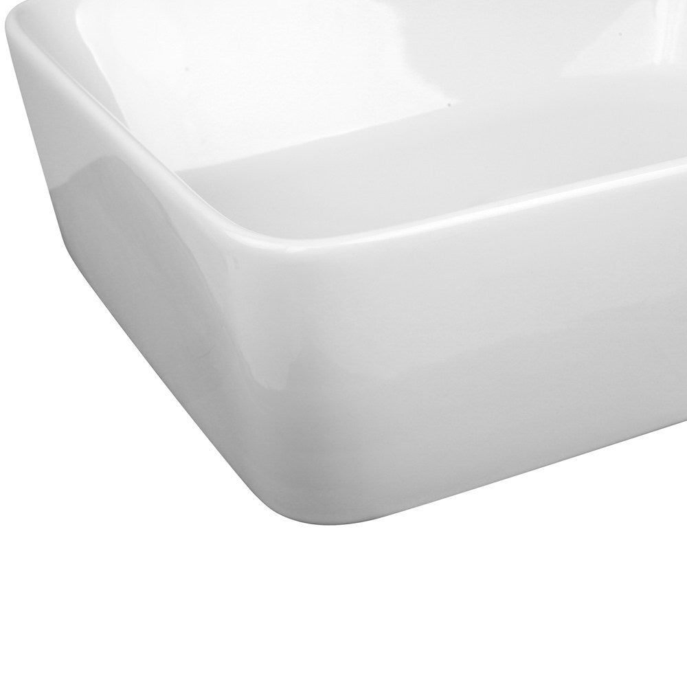 Marlook Bathroom Basin Ceramic Vanity Sink Hand Wash Bowl 48x37cm White
