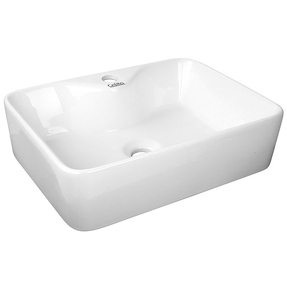 Marlook Bathroom Basin Ceramic Vanity Sink Hand Wash Bowl 48x38cm