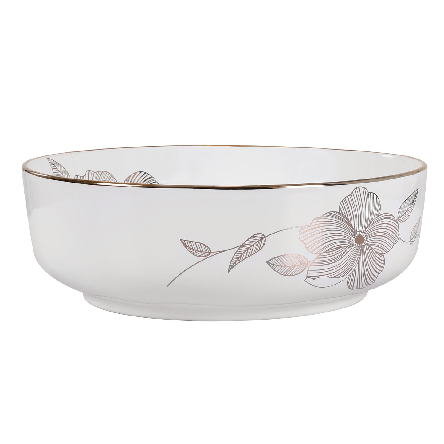 Marlook Bathroom Basin Ceramic Vanity Sink Hand Wash Bowl with Pattern 41x41cm