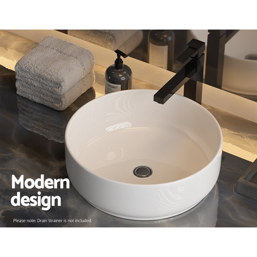 Marlook Bathroom Basin Ceramic Vanity Sink Hand Wash Bowl 35x12cm