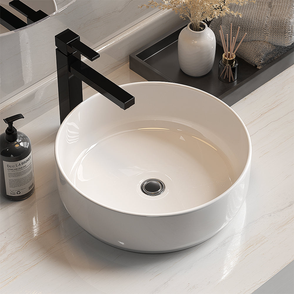 Marlook Bathroom Basin Ceramic Vanity Sink Hand Wash Bowl 35x12cm