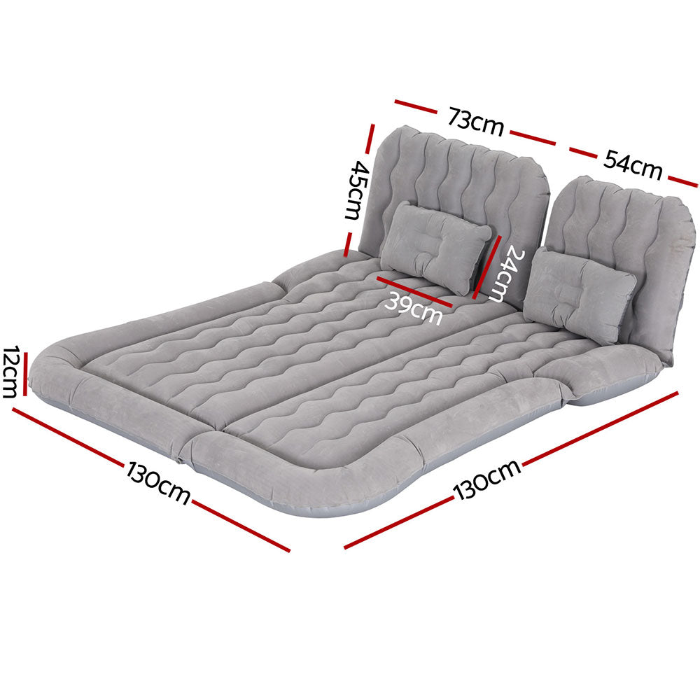 Marlook Car Mattress 175x130 Inflatable SUV Back Seat Camping Bed Grey
