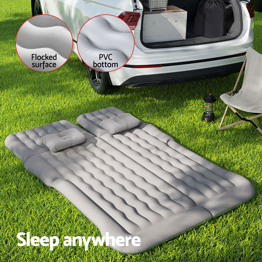 Marlook Car Mattress 175x130 Inflatable SUV Back Seat Camping Bed Grey